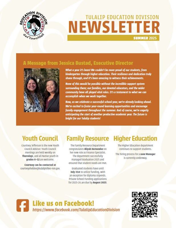 Tulalip Tribes - Education Summer Newsletter 2025